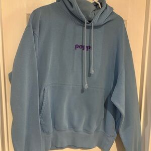 Powder Blue Poppi Women's Hoodie